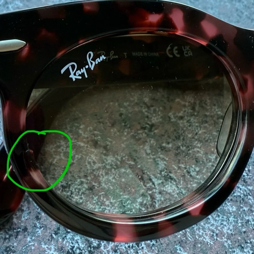 Ray-Ban Classic Tortoise Sunglasses with Brown Case rb2242 wayfarer oval - Picture 5 of 5